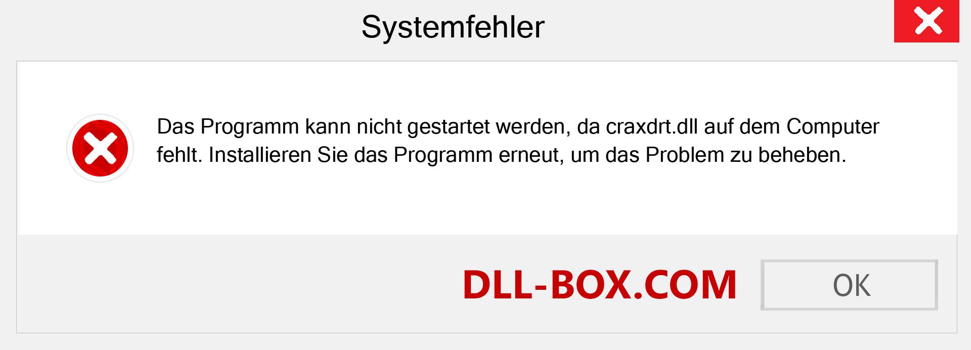 craxdrt.dll-Datei fehlt?. Download für Windows 7, 8, 10 - Fix craxdrt dll Missing Error unter Windows, Fotos, Bildern