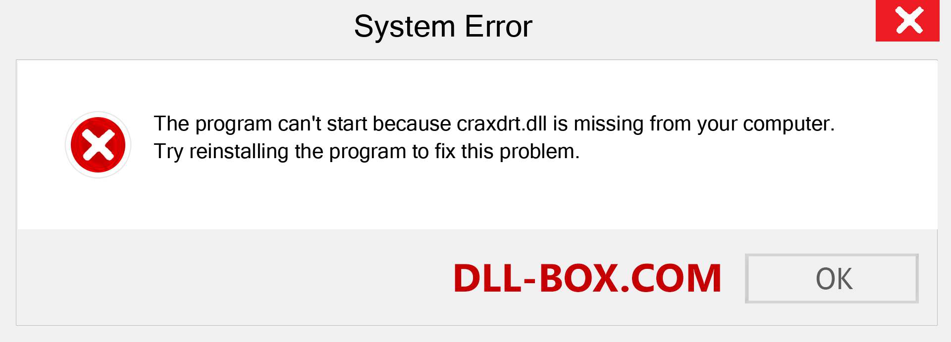  craxdrt.dll file is missing?. Download for Windows 7, 8, 10 - Fix  craxdrt dll Missing Error on Windows, photos, images